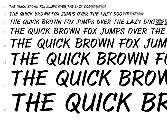 Abovea font waterfall